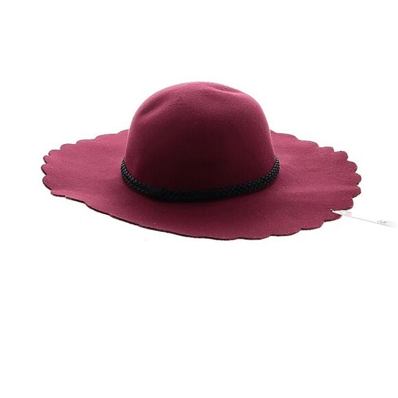 NWT- BP Scallop Brim Felt Hat With Narrow Braided Detail - Picture 1 of 8